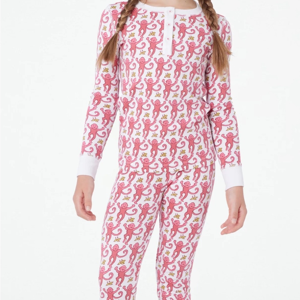 Roller Rabbit Pink Kids Pajamas NWT SIZE 10